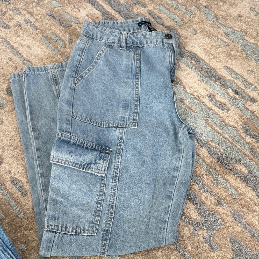 Sincerely Jules Kids Blue Cargo Jeans
